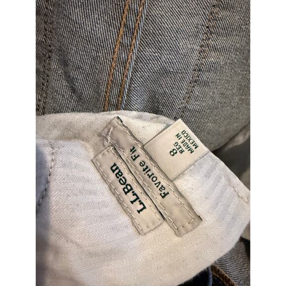 LL Bean Favorite Fit Denim Jeans Blue 8 - Picture 6 of 6